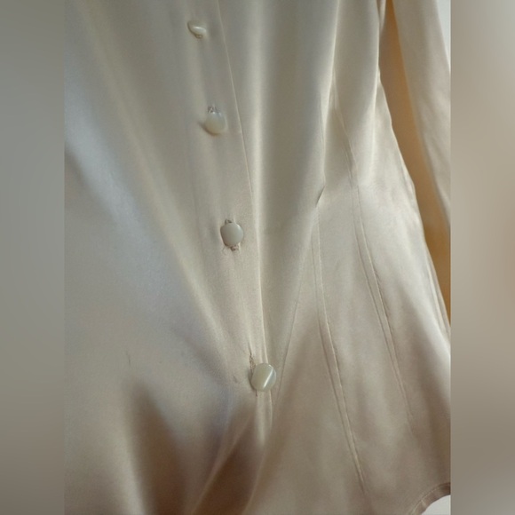 Vintage RALPH LAUREN Blue Label Lace Long Sleeve Blouse Size 6 - Picture 11 of 14